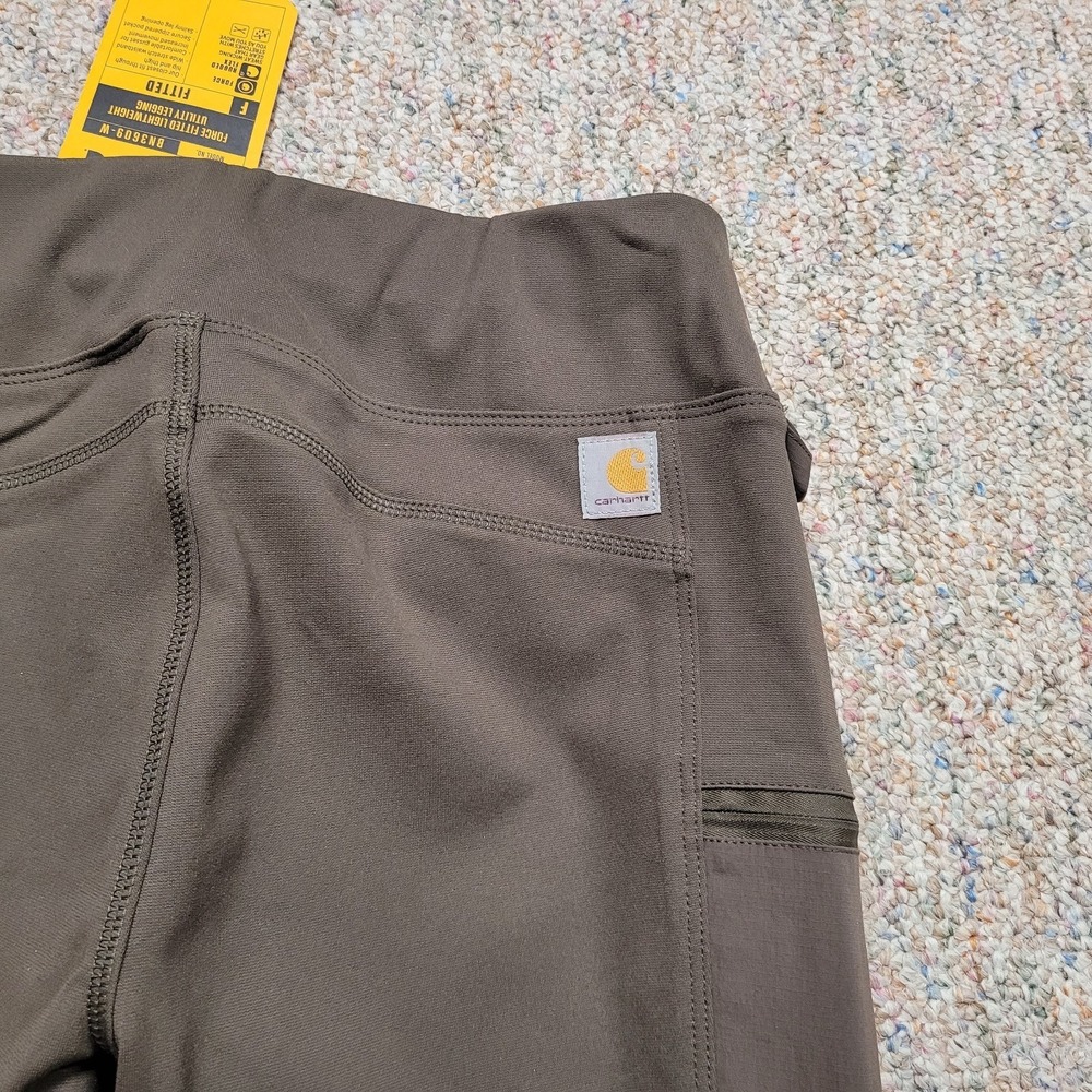 Carhartt Force Pants Women Medium Fitted Lightweight Utility Rugged Legging Flex - Picture 16 of 16